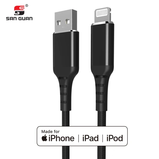 Cabo de dados de carregamento Cabo USB Original C189 Mfi certificado USB a para cabo Lightning com nylon trançado feito para iPhone/iPad/iPod